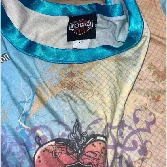 Harley Davidson Motorcycles Y2K Cyber Regency Long Sleeve - Picture 4 of 4